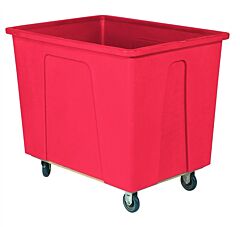 Wesco 124431Rd Red Plastic Box Truck, 600 Lb. Capacity
