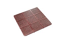Crown Matting Km Custtc Safety-Step Grease-Resistant Drainage Anti-Fatigue Mat Custom-By-Square-Foot Terra Cotta