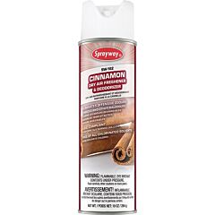 Sprayway Sw162 Dry Air & Fabric Deodorizer, Cinnamon, 10 Oz Aerosol, 12/Case