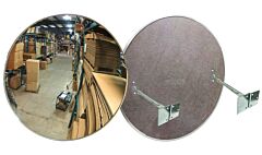 Vestil Cnvx-48 Acrylic Convex Indoor Mirror 48 In Diameter 50+ Ft Viewing Distance Silver