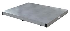 Vestil Dol-St-4048-6T Aluminum Pallet Dolly With Solid Top Tilt 40" X 48" 4000 Lb. Capacity, Silver