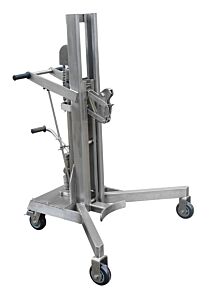 Vestil Drum-Lt-Ss Stainless Steel Drum Lifter/Transporter 35" X 48" X 63" 800 Lb. Capacity, Silver