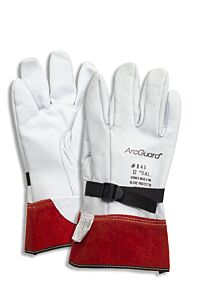 Enespro Dwh12L9 12" High Volt Leather Protector With Cinch Strap, Leather, Size 9