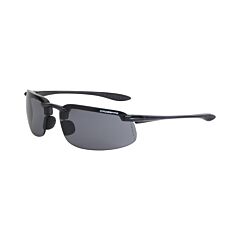 Radians 2141 Safety Glasses, Es4, Smoke Lens, Crystel Black Frame