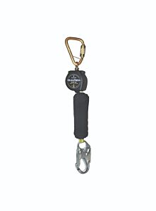 Falltech 72906Sc1 6' Arc Flash Mini Srd Single-Leg Steel Carabiner, Steel Snap Hook