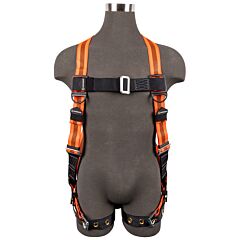 Safewaze Fs99185-E-2X V-Line Full Body Harness: 1D, Mb Chest, Tb Legs (2X)