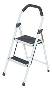 Vestil Fsl-Hs-2-225 Steel Household Steel Fold Up Step Ladder 2 Step 225 Lb. Capacity White