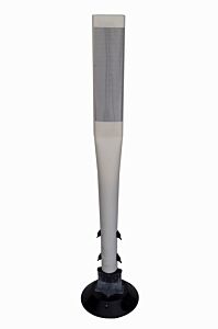 Vestil Fsp-48-W-Ps Permanent Sign Post With Base 48" Height White