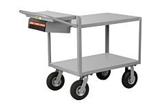 Little Giant G-2436-9P-Wsp Instrument Cart With Writing Shelf And Storage Pocket, 24"W X 36"L, 1200 Lb Capacity