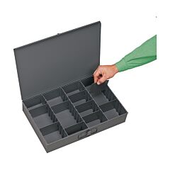 Durham 119-95 Large, Steel, Compartment Box, Adjustable Opening, Vertical, Gray (Must Purchase In Multiples Of 4 Each)