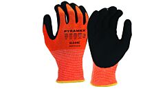 Pyramex Gl608Cx2 Micro-Foam Nitrile Sandy Palm, Ansi A6 Cut Gloves, Orange, Size 2X-Large