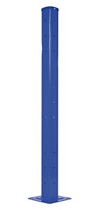 Vestil Gr-F3R-Di-Tp60-Bu Steel Rigid Tube Post Drop In 60 In. For 3 Ribbed Drop In Style Guard Rails Blue