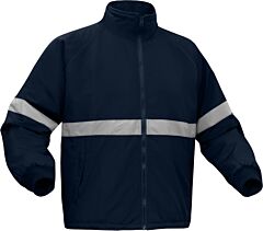 Gss Safety 8022 Weatherproof Parka With Silver Reflective Tape, Non-Ansi, Navy