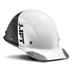 Lift Safety Hdc50C-19Wc Dax Carbon Fiber Standard Type I Hard Hat 50-50, White/Black