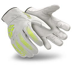 Hexarmor 4081-Xl Chrome Series Gloves Slipfit Cuff Leather White, Size X-Large