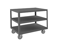 Durham Hmt-2436-3-95 High Deck Mobile Table, 3 Shelves