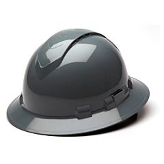Pyramex Hp54113V Ridgeline Vented Full Brim Hard Hat 4 Point Ratchet Suspension, Slate Gray