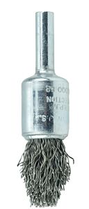 Weiler 10302 Controlled Flare End Brushes, Steel, 25,000 Rpm, 1/2" X 0.014"