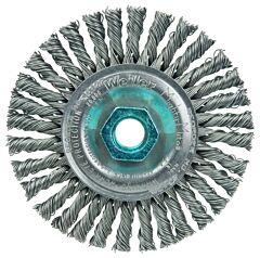 Weiler 13127 Roughneck® Stringer Bead Twist Knot Wire Wheels, 4 In D, M14 X 2 Nut