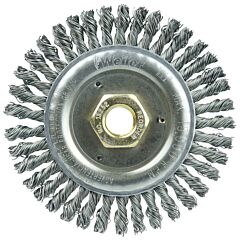 Weiler 13232 Roughneck® Stringer Bead Wheel, 4-1/2 In Dia X 3/16 In Face W X 5/8 In-11 Unc X 0.020 In, 15000 Rpm, 5 Ea/Ct