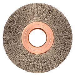 Weiler 15443 Copper Center™ Wire Wheel, 2 In D X 3/8 In W, .008 In Steel Wire, 20,000 Rpm