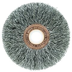 Weiler 15513 Copper Center™ Wire Wheel, 2 1/2 In D X 1/2 In W, .0118 In Steel, 20,000 Rpm