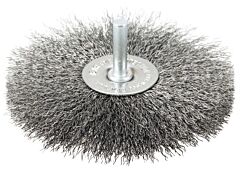 Weiler 17968 Crimped Wire Wheel, 4 In D, .008 Steel Wire