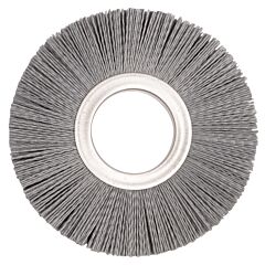 Weiler 20600 Nylox® Basic Section Wheel Brush, 6 In Dia., 0.022 Bristle, 6,000 Rpm