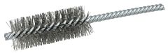 Weiler 21124 Double-Spiral Double-Stem Power Tube Brush, 1 In, .006 Ss, 2-1/2 In B.L. (Ds-1)