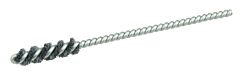 Weiler 21175 Round Power Tube Brush, 5/16 In Dia, 1/8 In Stem Dia, 0.0050 In Wire Size, 1 In Brush L