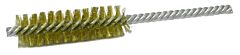 Weiler 21178 Double-Spiral Double-Stem Power Tube Brush, 1/2 In, .006 Brass, 2 In B.L. (Ds-1/2)