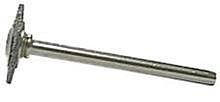 Weiler 26155 Miniature Stem-Mounted Wheel Brush, 1 In Dia., 0.005 In Steel Wire, 37,000 Rpm