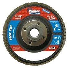 Weiler 31334 Vortec Pro Abrasive Flap Discs, 7", 80 Grit, 5/8 Arbor, 8,600 Rpm, Alum Back