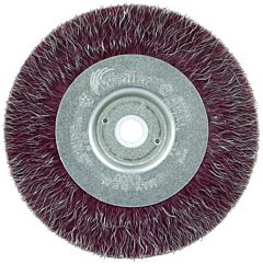 Weiler 35084 Polyflex® Narrow Face Crimped Wire Wheel, 4 In D, .0095 Wire