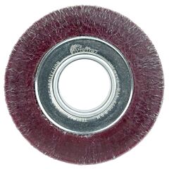 Weiler 35160 Polyflex® Wide-Face Crimped Wire Wheel, 4 1/2 In D