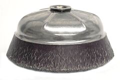 Weiler 35186 Polyflex® Crimped Wire Cup Brush, 4 In Dia., 5/8-11 Unc Arbor, .02 In Steel