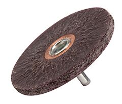 Weiler 35315 Polyflex® Stem-Mounted Conflex Brush, 3 In D X 1/4 In W, .0118 Steel, 20,000 Rpm