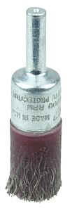 Weiler 35340 Polyflex® Crimped Wire Hollow End Brush, Steel, 1/2 In X 0.0104 In, 18,000 Rpm
