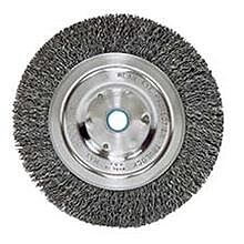Weiler 36003 Vortec Pro® Crimped Wire Wheel, 6 In D, Med., .014 Wire, 6,000 Rpm, Retail Pk