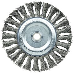 Weiler 36227 Vortec Pro Knot Wire Wheels, 4 In D, 0.014 In Carbon Steel Wire, 9,000 Rpm