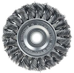 Weiler 36290 Vortec Pro® Knot Wire Wheels, 3 In D, 0.014 In Carbon Steel Wire, 25,000 Rpm