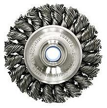 Weiler 36293 Vortec Pro® Knot Wire Wheels, 4 In D, 0.014 In Stainless Steel Wire, 20,000 Rpm