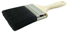 Weiler 40062 Wall Paint Brushes, 1 In Thick, 3 In Trim, Poly/Nylon, Wood Handle, 4" Wide