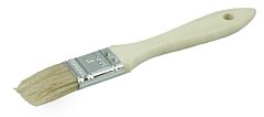 Weiler 40066 Economy Chip And Oil Brush, 1 In Wide, 1-1/2 In Trim, White Bristle, Wood Handle