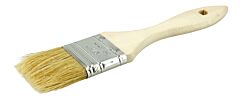 Weiler 40067 Economy Chip And Oil Brushes, 1 1/2" Wide, 1 3/4" Trim, White Bristle, Wd Handle