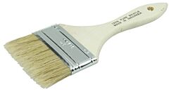 Weiler 40070 Economy Chip And Oil Brush, 3/8 In Thick, 3 In Wide, White Chinese Bristles, Wood Handle