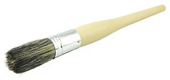 Weiler 40121 Round Sash Brush, 13/16 In, Grey China, Foam Handle, 2-1/4 In Trim