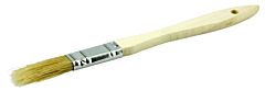 Weiler 40177 Chip & Oil Brushes, 1/2 In Wide, 1 1/2 In Trim, White China, Wood Handle