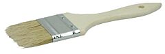 Weiler 40181 Chip And Oil Brush, 2 In W, 1-1/2 In Trim, White China, Wood Handle