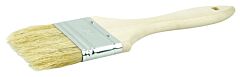 Weiler 40182 Chip & Oil Brushes, 2 1/2 In Wide, 1 1/2 In Trim, White China, Wood Handle